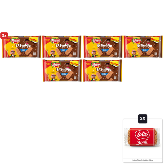 미국직구 3x Keebler E.L 과자 479g 2팩 / 3x | Keebler E.L. Fudge Double Stuffed Elfwich Cookies Family Size  1