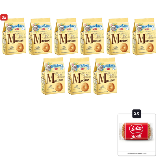 미국직구 3x Mulino Bianco 과자 349g 3팩 / 3x | Mulino Bianco: "Macine" Shortbread Cookies Cream - 349g (350 1