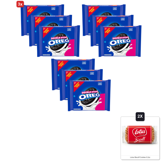 미국직구 3x Oreo Double 초콜릿 707g 3팩 / 3x | Oreo Double Stuf Chocolate Sandwich Cookies, Party Size, 707g 1