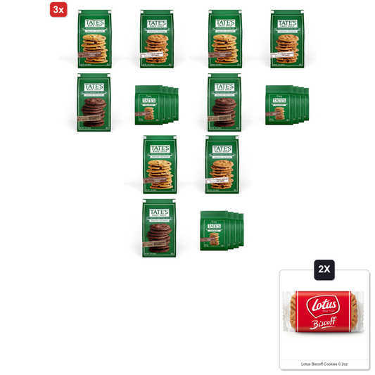 미국직구 3x Tates Bake 초콜릿 6g / 3x | Tates Bake Shop Chocolate Chip Cookies Variety Pack, 7 Bags & 2x 1