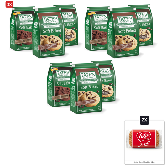 미국직구 3x Tates Bake 초콜릿 227g / 3x | Tates Bake Shop Soft Baked Cookies Variety Pack, Dark Chocolate C 1