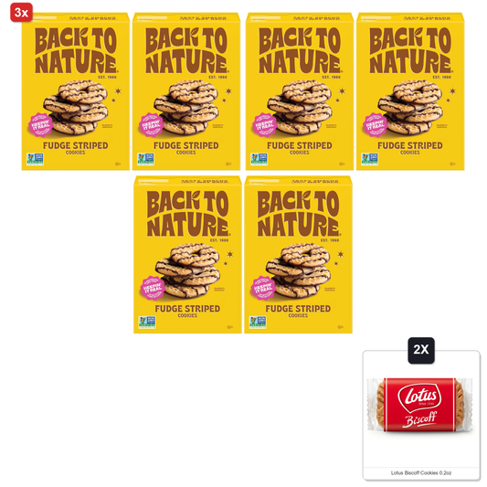 미국직구 3x Back To 과자 / 3x | Back To Nature - Fudge Striped Cookies - Made With Ingredients Li 1