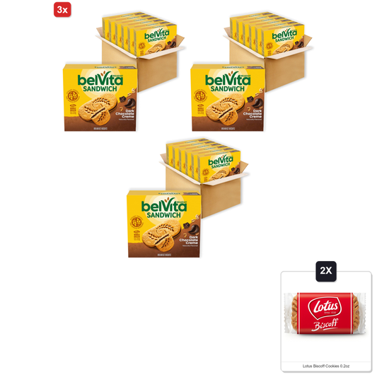 미국직구 3x Belvita Breakfast 초콜릿 6g / 3x | Belvita Breakfast Bar Biscuit Sandwiches, Dark Chocolate Cre 1
