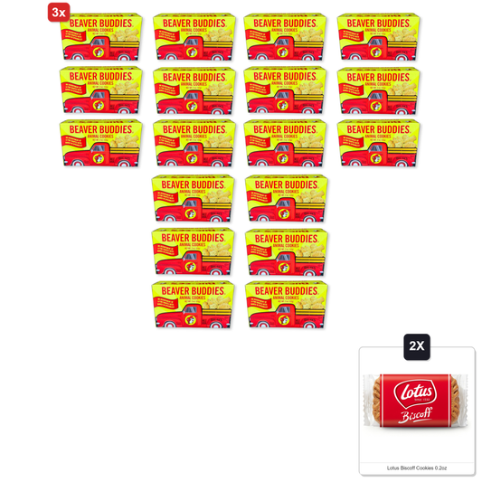 미국직구 3x Buc-Ees Beaver 과자 6g 6팩 / 3x | Buc-Ees Beaver Buddies Animal Cookies Pack Of 6 & 2x Lotus Bi 1