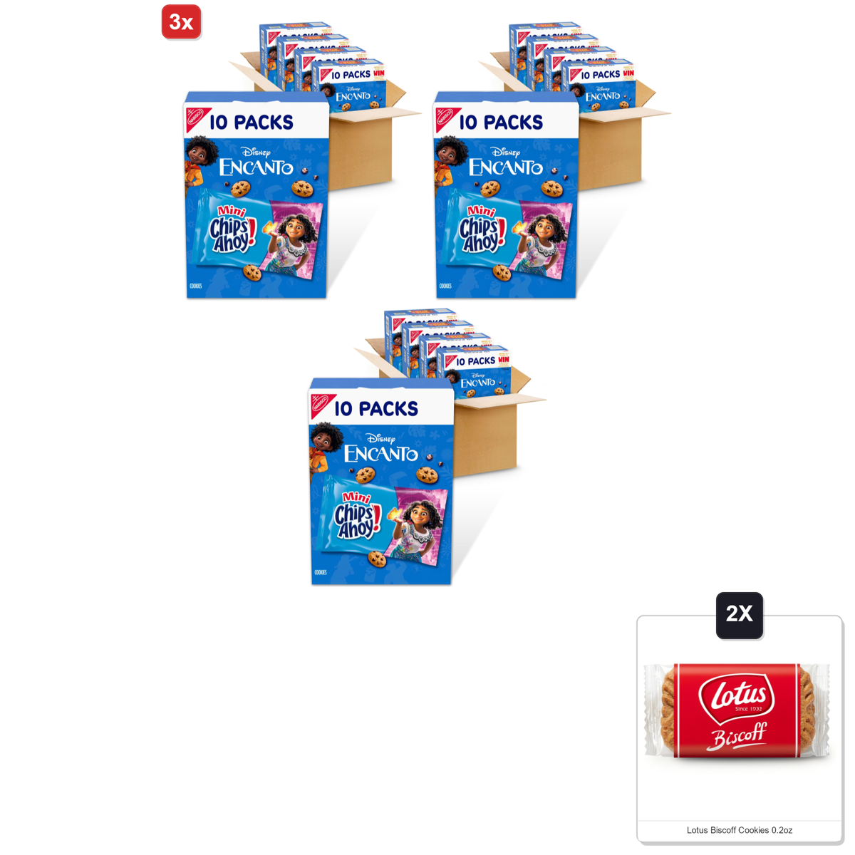미국직구 3x Chips Ahoy 초콜릿 6g / 3x | Chips Ahoy! Mini Original Chocolate Chip Cookies, 40 Snack Packs 1