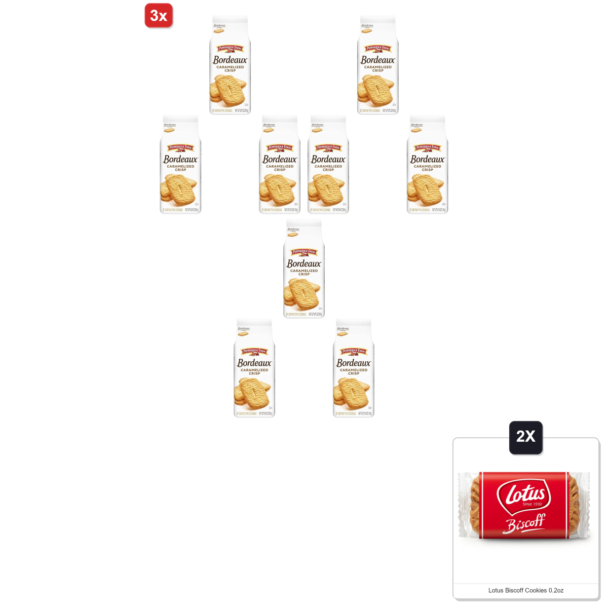 미국직구 3x Pepperidge Farm 과자 191g 3팩 / 3x | Pepperidge Farm Bordeaux Caramelized Crisp Cookies, 191g B 1