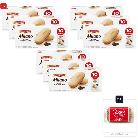 미국직구 3x Pepperidge Farm 초콜릿 6g / 3x | Pepperidge Farm Milano Cookies, Dark Chocolate, 30 Packs, 2 Co 1
