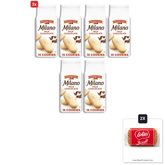미국직구 3x Pepperidge Farm 초콜릿 170g 2팩 / 3x | Pepperidge Farm Milano Milk Chocolate Cookies, 170g Bag ( 1