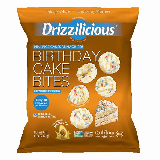미국직구 4 pack Drizzilicious 21g 4팩 / 4 pack Drizzilicious Birthday Cake Mini Rice Cake Glute 1