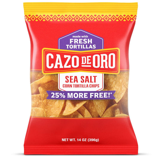 미국직구 4 Pack 397g 4팩 / 4 Pack - Cazo de Oro Sea Salt Corn Tortilla Chips, 397g Bag 1