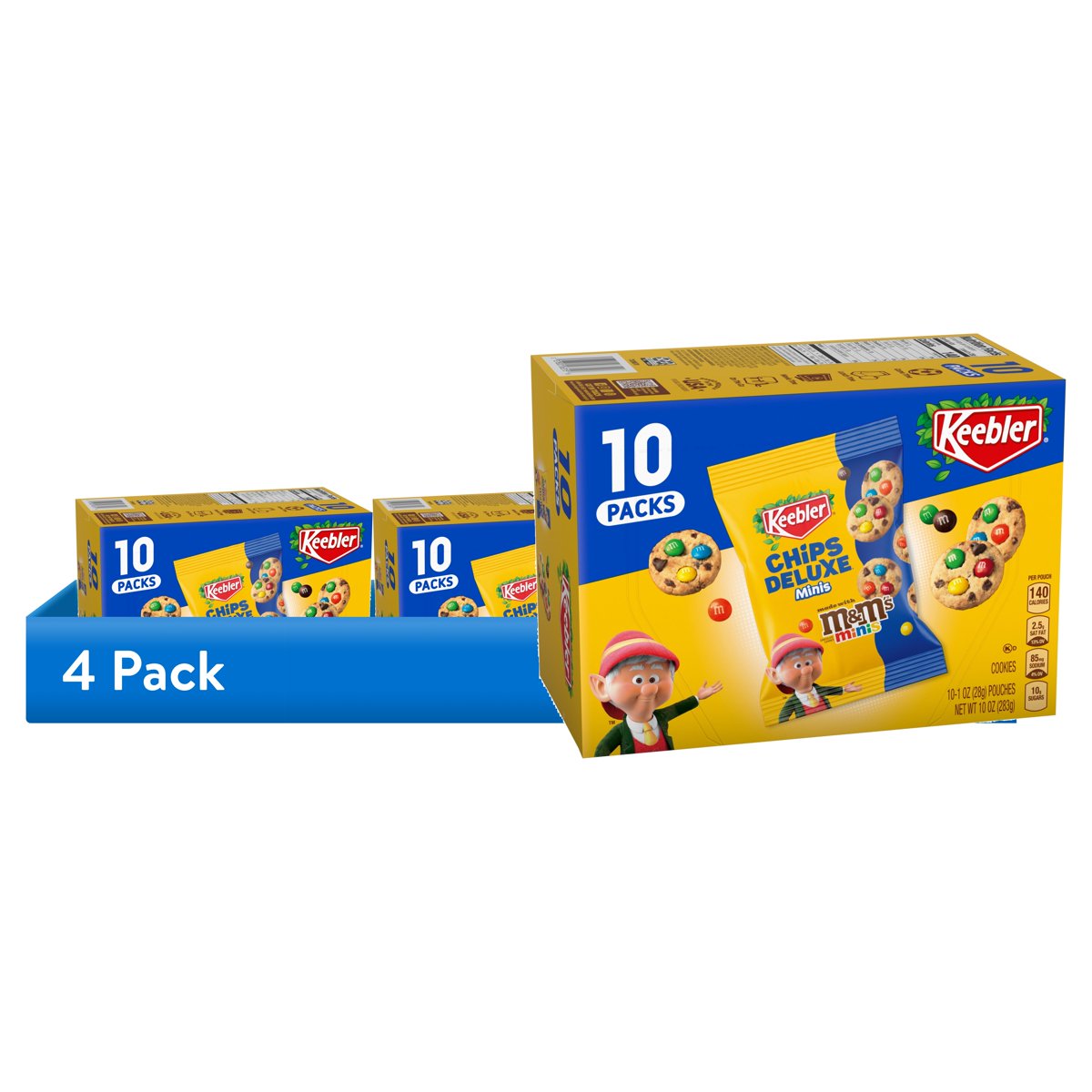 미국직구 초콜릿 28g 4팩 / (4 pack) Keebler Chips Deluxe Minis Made with M&Ms, Chocolate Chip Coo 1