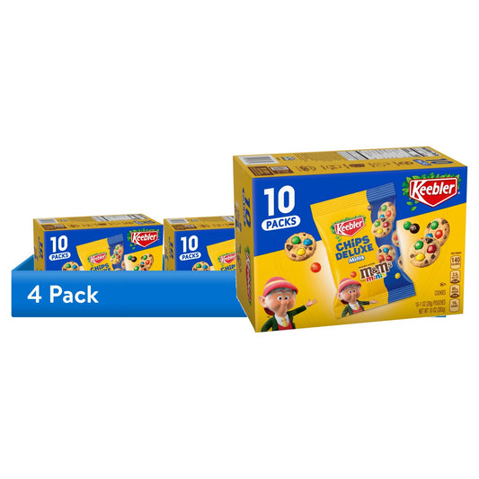 미국직구 초콜릿 28g 4팩 / (4 pack) Keebler Chips Deluxe Minis Made with M&Ms, Chocolate Chip Coo 1