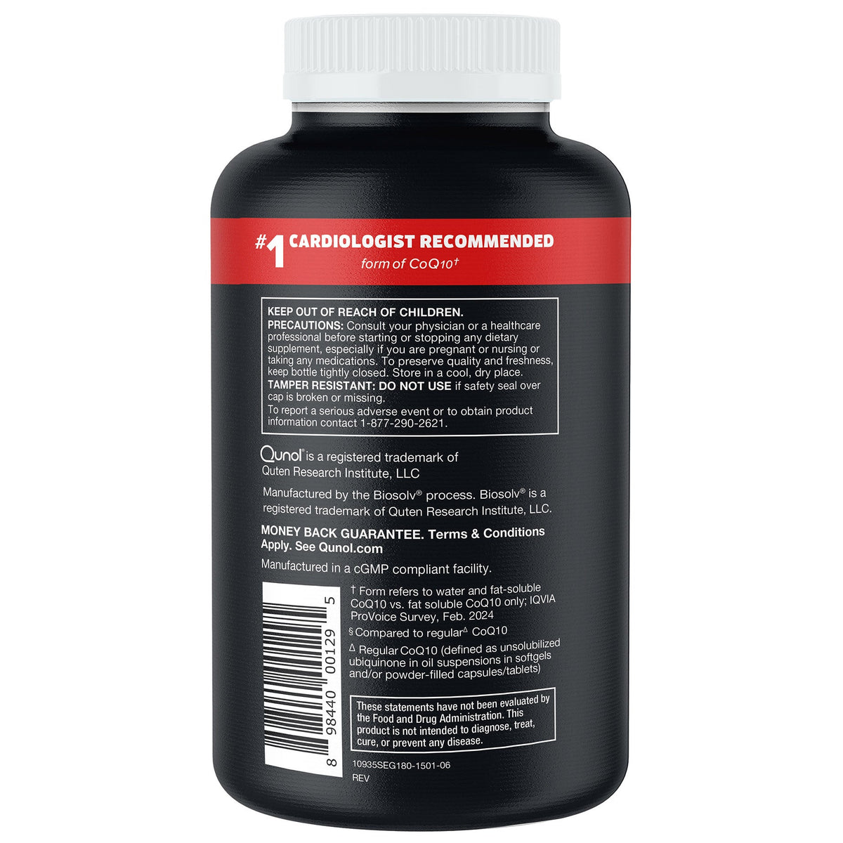 미국직구 큐놀 코큐텐 Qunol Ultra CoQ10 100 mg., 180 Softgels