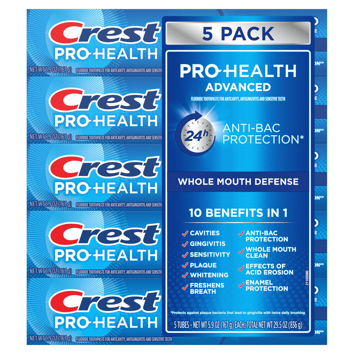 미국직구 크레스트 치약 Crest Pro Health Advanced Toothpaste, 5.9 oz, 5-pack