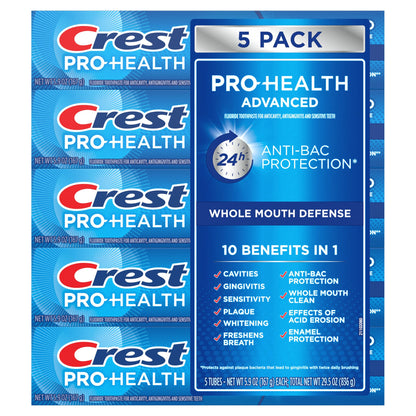 미국직구 크레스트 치약 Crest Pro Health Advanced Toothpaste, 5.9 oz, 5-pack