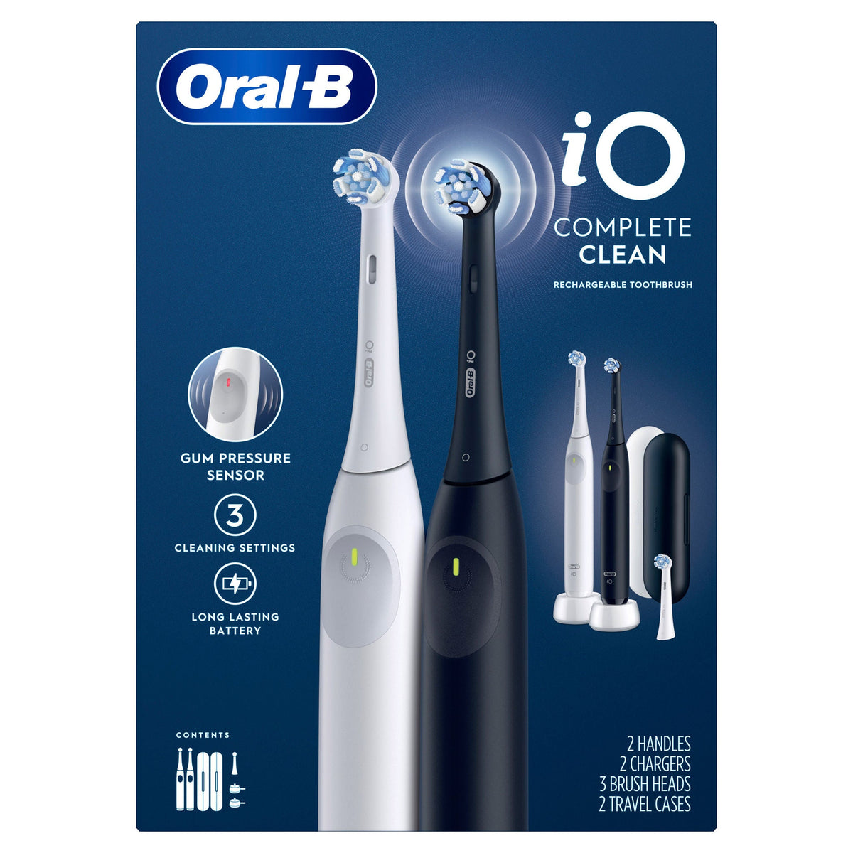 미국직구 오랄비 전동칫솔 Oral-B iO Series 2 Complete Clean Rechargeable Electric Toothbrush, 2-pack