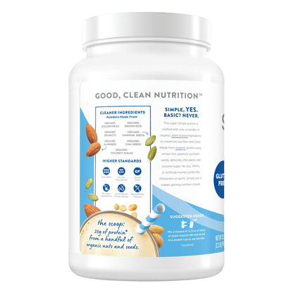 미국직구 오르가인 단백질 쉐이크 파우더 바닐라 Orgain USDA Organic Simple Plant Protein Powder, Creamy Vanilla, 2.2 lbs
