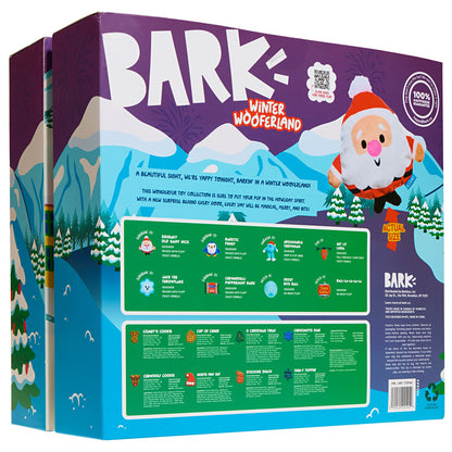 미국직구 바크 강아지 장난감 BARK Winter Wooferland Toy and Treat Dog Advent Calendar