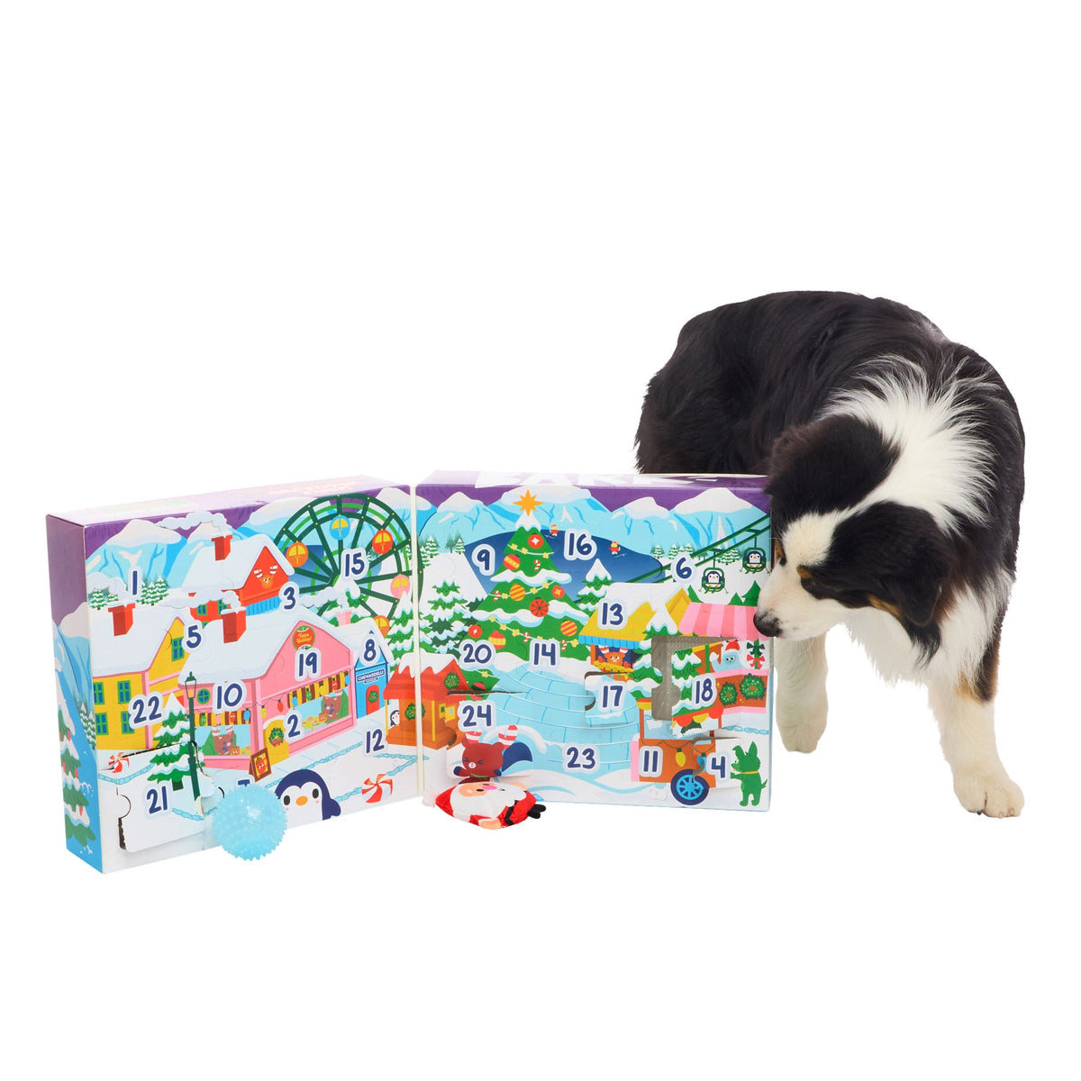 미국직구 바크 강아지 장난감 BARK Winter Wooferland Toy and Treat Dog Advent Calendar