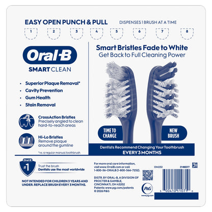 미국직구 오랄비 전동칫솔 Oral-B CrossAction Advanced Soft Bristle Toothbrush, 8-pack