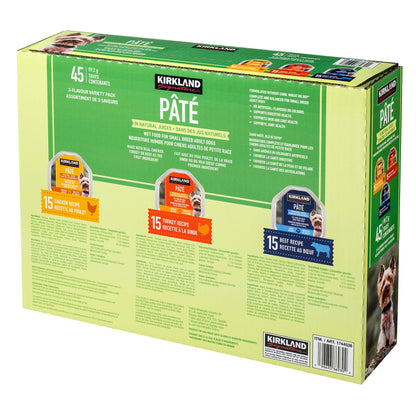 미국직구 커클랜드 강아지 사료 Kirkland Signature Pate Wet Dog Food Variety Pack, 3.5 oz, 45-count