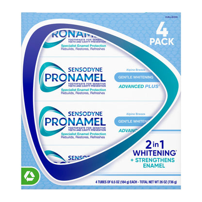 미국직구 센소다인 치약 SENSODYNE Pronamel Gentle Whitening Advanced Toothpaste, 6.5 oz, 4-pack