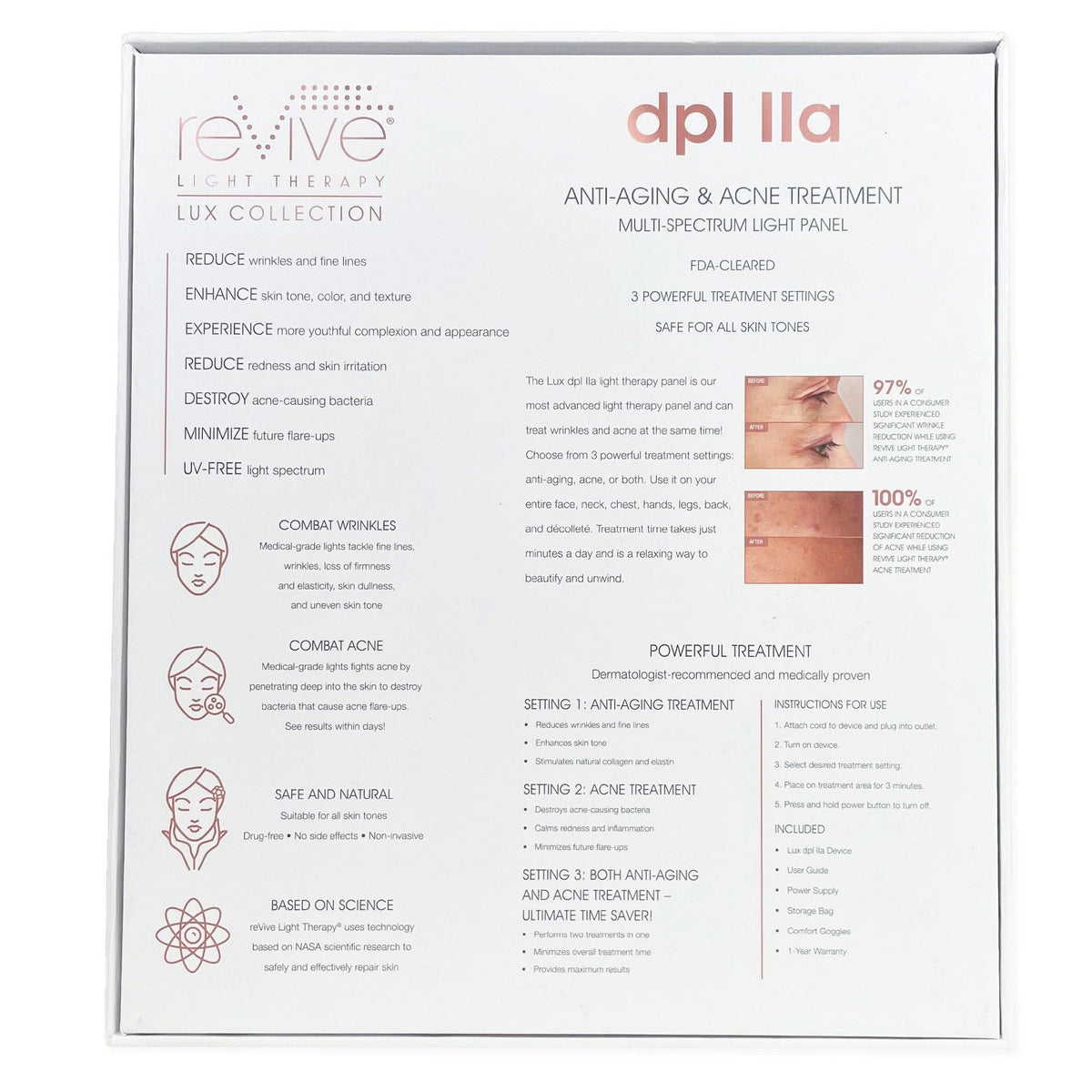 미국직구 리바이브 / reVive Lux Collection dpl IIa - LED Treatment Panel 4