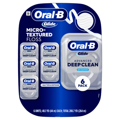 미국직구 오랄비 치실 Oral-B Glide Advanced Deep Clean Floss, 6-pack