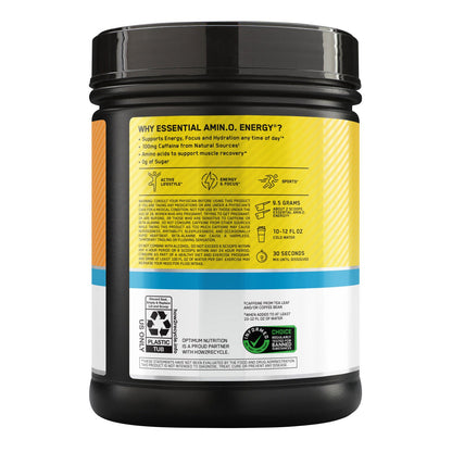 미국직구 옵티멈뉴트리션 아미노 에너지 Optimum Nutrition Essential Amino Energy + Electrolytes, Sun Kissed Citrus, 1.5 lbs