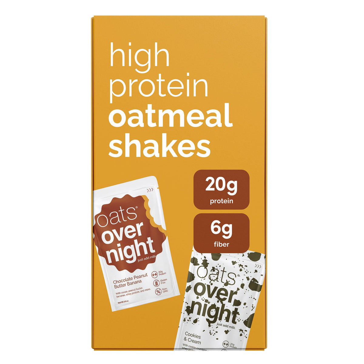미국직구 Oats Overnight 초콜릿 20g 14팩 / Oats Overnight Variety Pack, 20g Protein Shake, Cookies  2