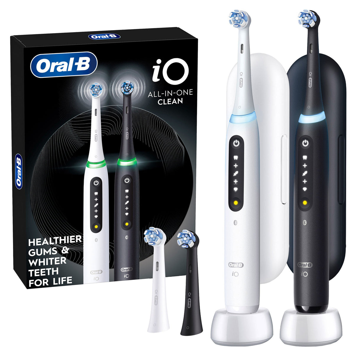 미국직구 오랄비 전동칫솔 Oral-B iO Series 5 All-in-One Clean Rechargeable Electric Toothbrush, 2-pack