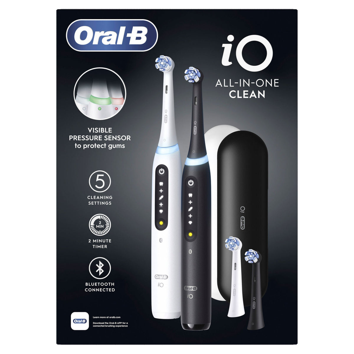 미국직구 오랄비 전동칫솔 Oral-B iO Series 5 All-in-One Clean Rechargeable Electric Toothbrush, 2-pack