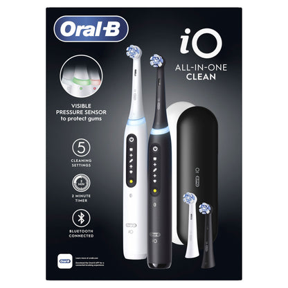 미국직구 오랄비 전동칫솔 Oral-B iO Series 5 All-in-One Clean Rechargeable Electric Toothbrush, 2-pack