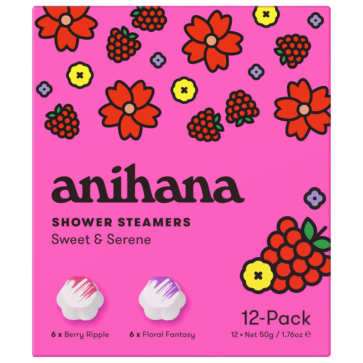 미국직구 anihana Shower Steamers 50g 12팩 / anihana Shower Steamers, 50g, 12-pack 1