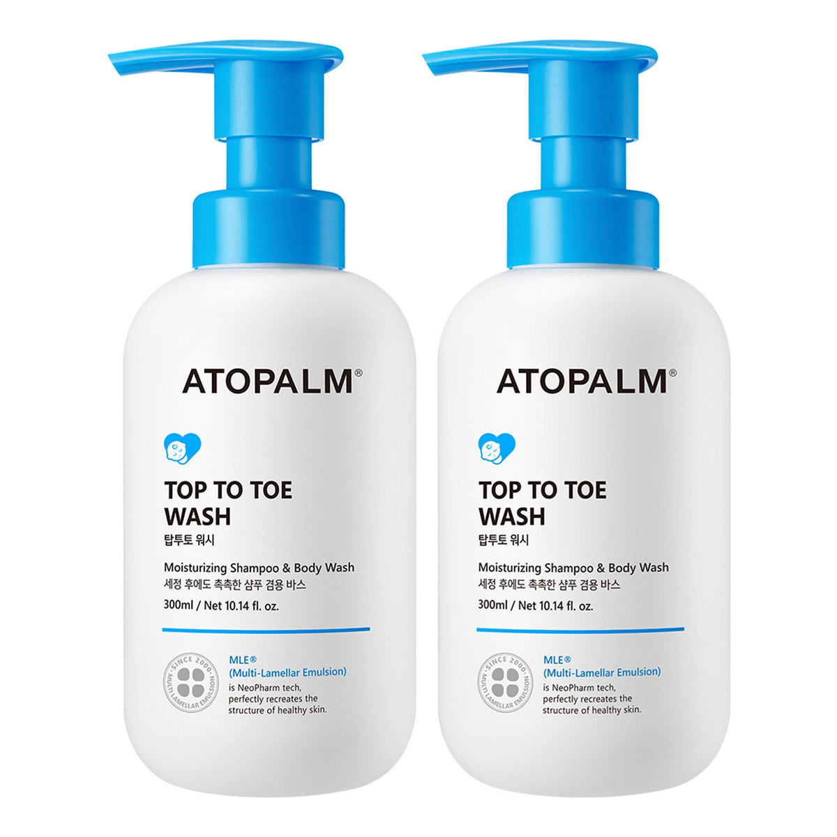 미국직구 ATOPALM Top to 300ml 2팩 / ATOPALM Top to Toe Wash, 300ml, 2-pack 1