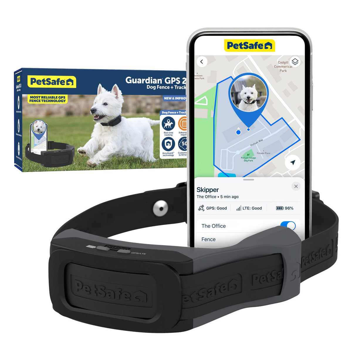 미국직구 강아지 하네스·리드줄 PetSafe Guardian GPS 2.0 Dog Fence + Tracking Collar, 2-Year Subscription