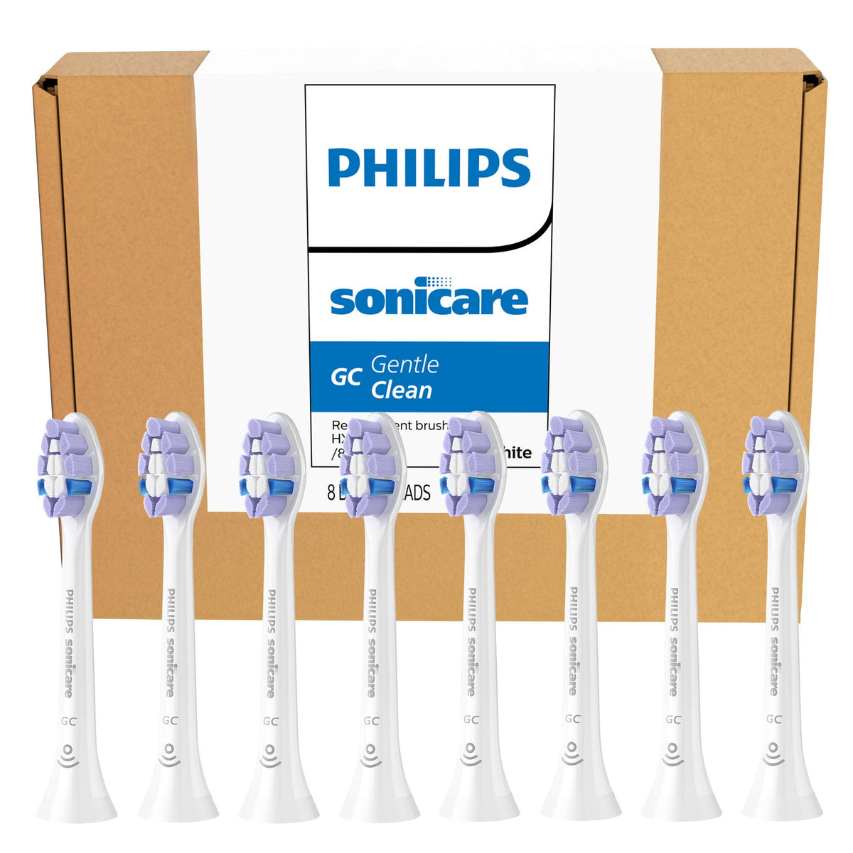 미국직구 필립스 소닉케어 전동칫솔 교체모 Philips Sonicare GC Gentle Clean Replacement Electric Toothbrush Heads, Plaque Removal + Gum Care, 8-pack