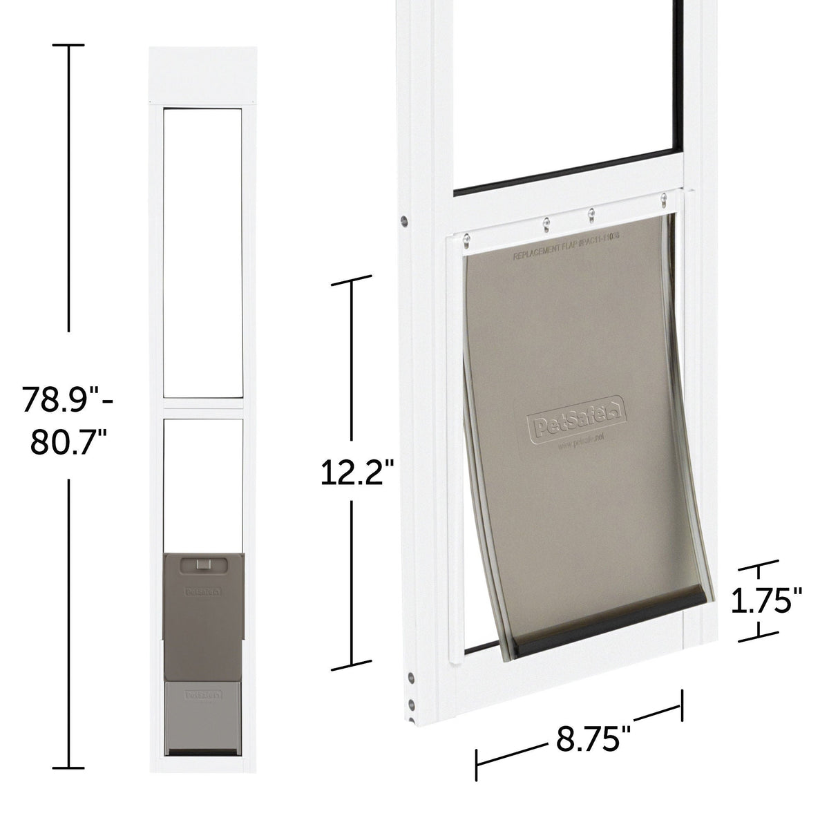 미국직구 펫용품 PetSafe Sliding Glass Pet Door, 2-Piece, Medium