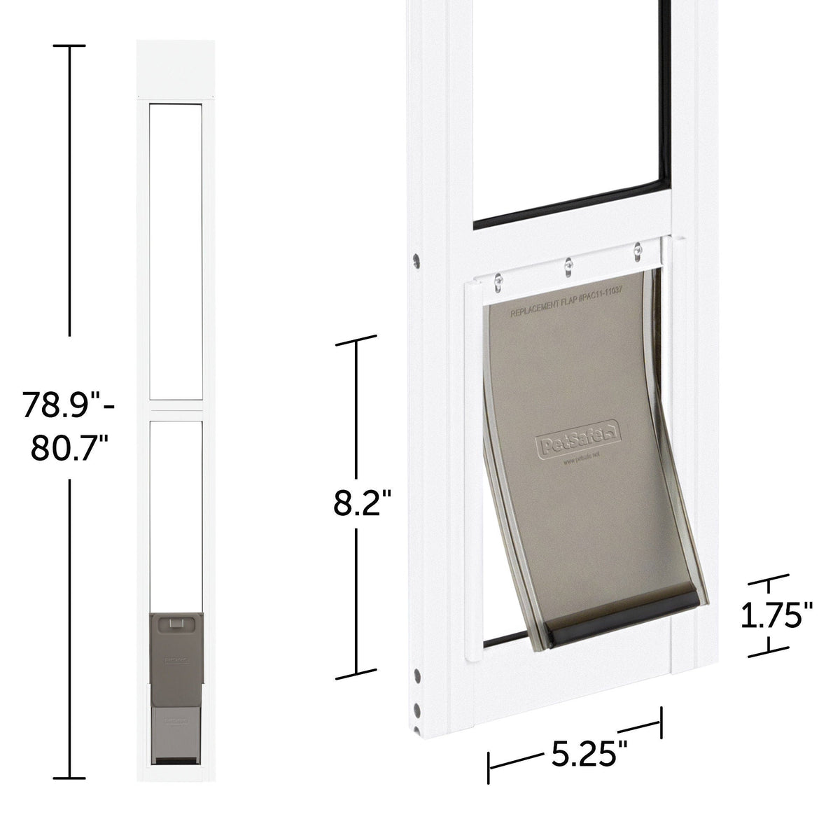 미국직구 펫용품 PetSafe Sliding Glass Pet Door, 2-Piece, Small