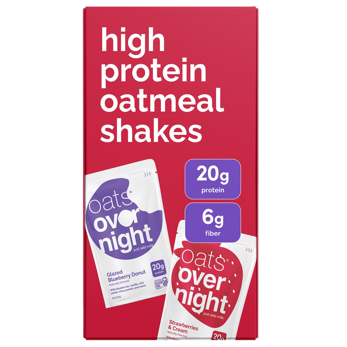미국직구 Oats Overnight 견과 20g 14팩 / Oats Overnight Variety Pack, 20g Protein Shake, Blueberry 2