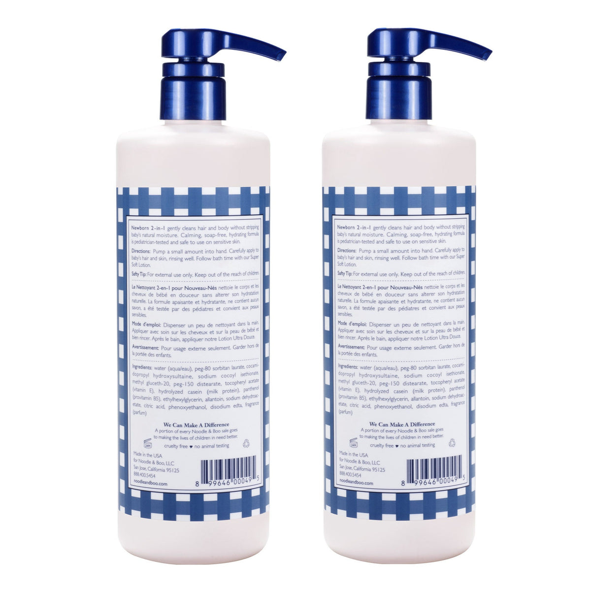 미국직구 Noodle & Boo 739ml 2팩 / Noodle & Boo Newborn 2-in-1 Hair & Body Wash, 739ml, 2-pack 2