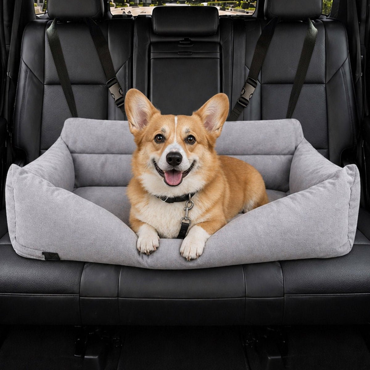 미국직구 강아지 방석·침대 Petnology Tough Traveler Two-seater Car Pet Bed