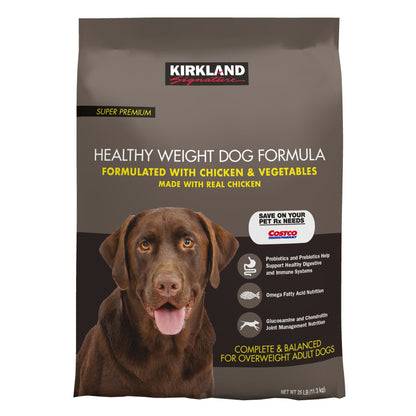미국직구 커클랜드 강아지 사료 Kirkland Signature Healthy Weight Formula Chicken and Vegetable Dog Food, 25 lbs