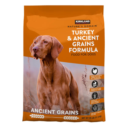 미국직구 커클랜드 강아지 사료 Kirkland Signature Nature's Domain Turkey and Ancient Grains Dog Food, 25 lbs