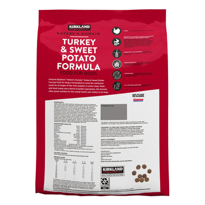 미국직구 커클랜드 강아지 사료 Kirkland Signature Nature's Domain Turkey and Sweet Potato Dog Food, 25 lbs