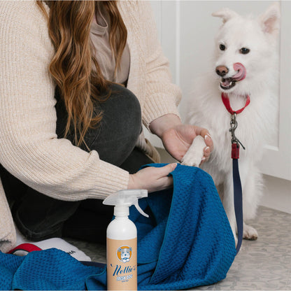 미국직구 펫용품 Nellie's Dog Towel and Waterless Dog 16 fl oz Shampoo Bundle