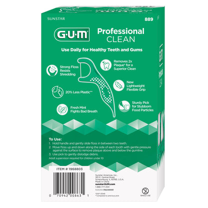 미국직구 치실 GUM Professional Clean Floss Picks, 150-count, 3-pack