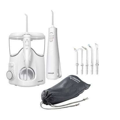 미국직구 워터픽 치실 Waterpik Ultra Plus and Cordless Enhance 3000 Water Flosser Combo Pack