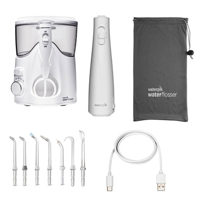 미국직구 워터픽 치실 Waterpik Ultra Plus and Cordless Enhance 3000 Water Flosser Combo Pack