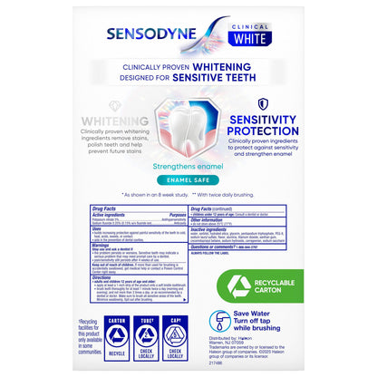 미국직구 센소다인 치약 SENSODYNE Clinical White Toothpaste, 5.5 oz, 3-pack